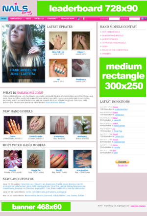 Advertising on Nailslong.com